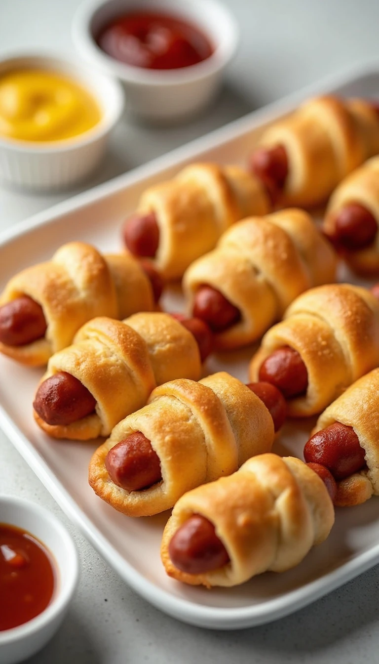 Easy Mini Cheese Dogs Recipe: 24 Golden, Cheesy Party Bites