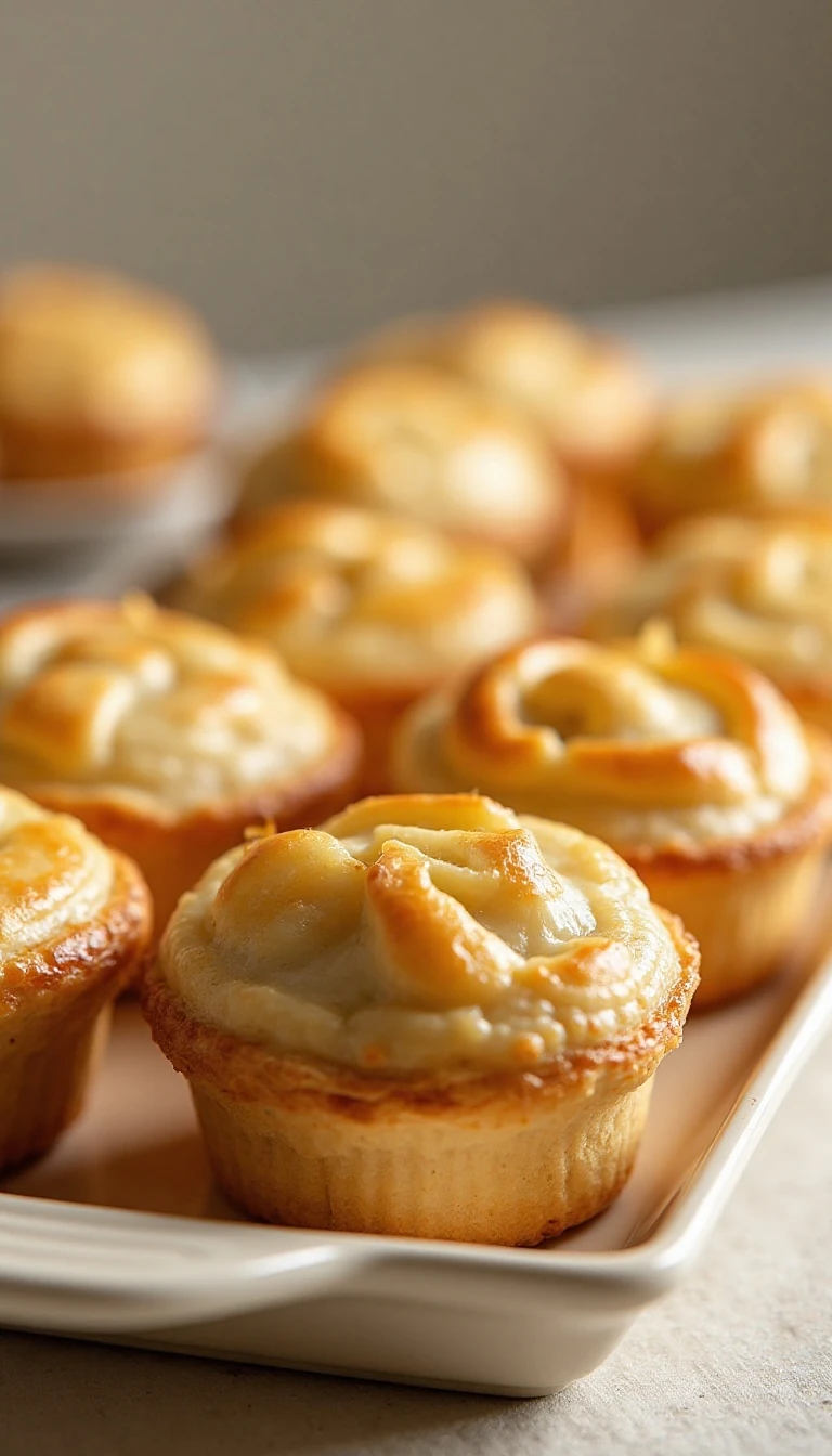 Mini Chicken Pot Pies Recipe with Flaky Golden Crust