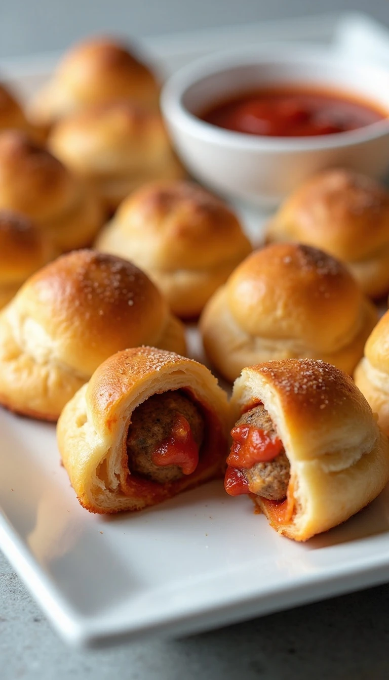 Mini Meatball Crescent Bites Everyone Will Love
