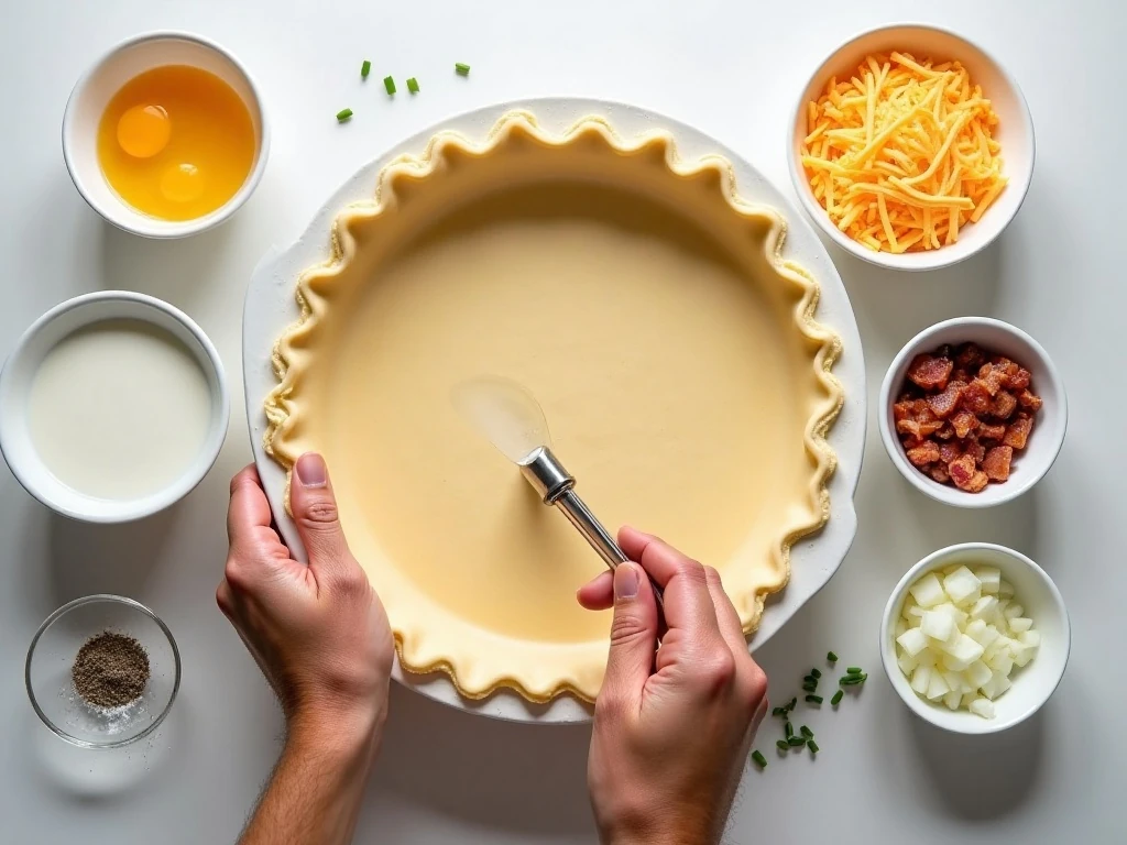 Ingredients for easy mini quiches