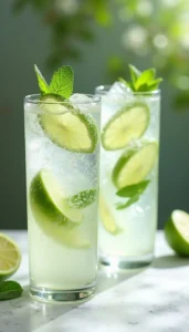 Refreshing Mint Lime Sparkling Water Recipe