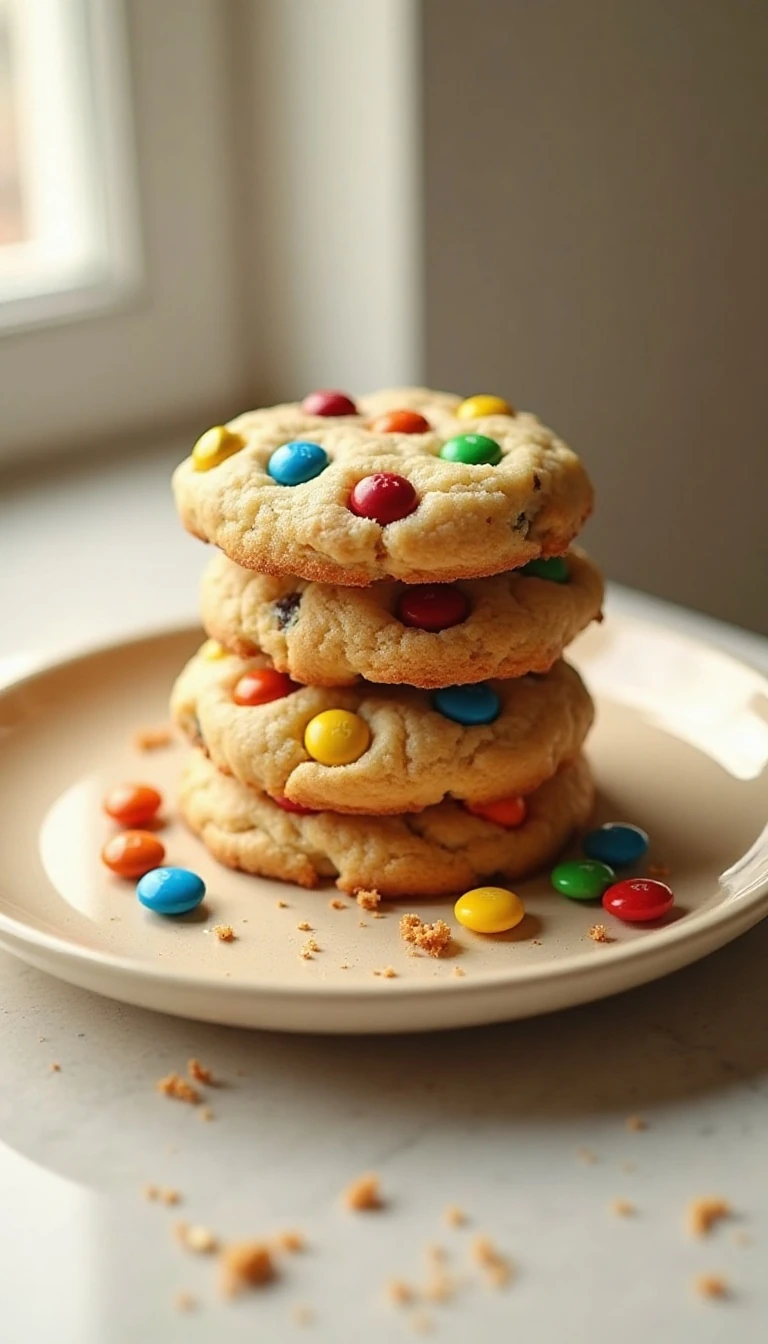 Chewy M&M Cookies with Shortening (Perfect Texture Recipe)
