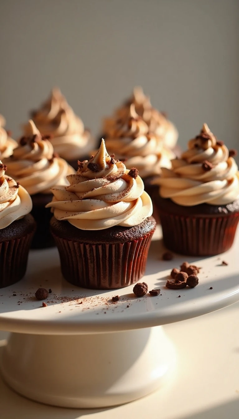 Easy Mocha Coffee Cupcakes Recipe with Coffee-Chocolate Buttercream