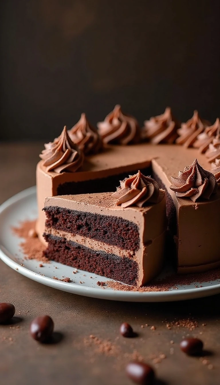 Moist Mocha Latte Chocolate Cake Recipe