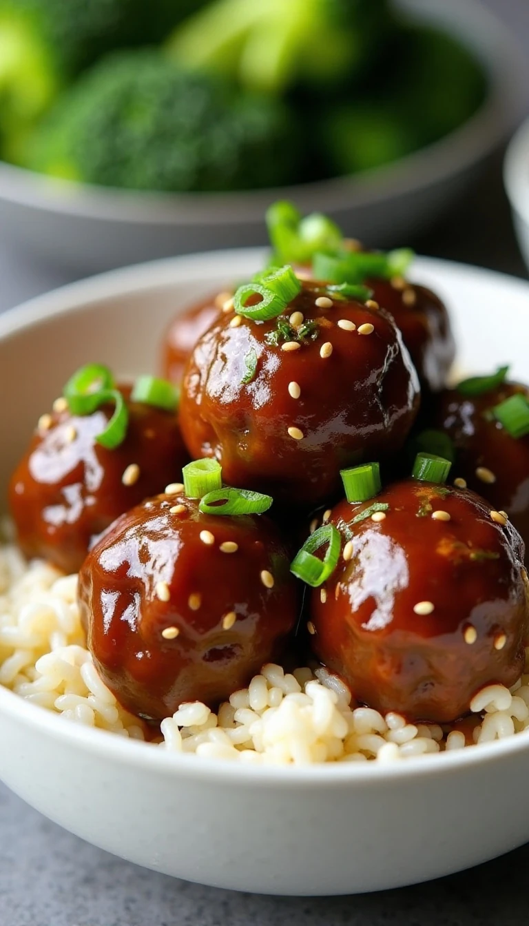 Mongolian Meatballs With a Sweet-Savory Glaze