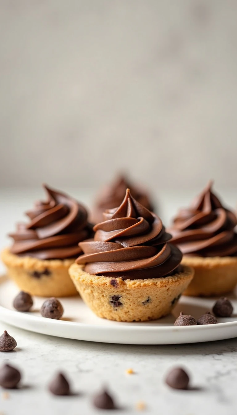 Mousse-Filled Chocolate Chip Cookie Cups: An Easy Bite-Size Dessert