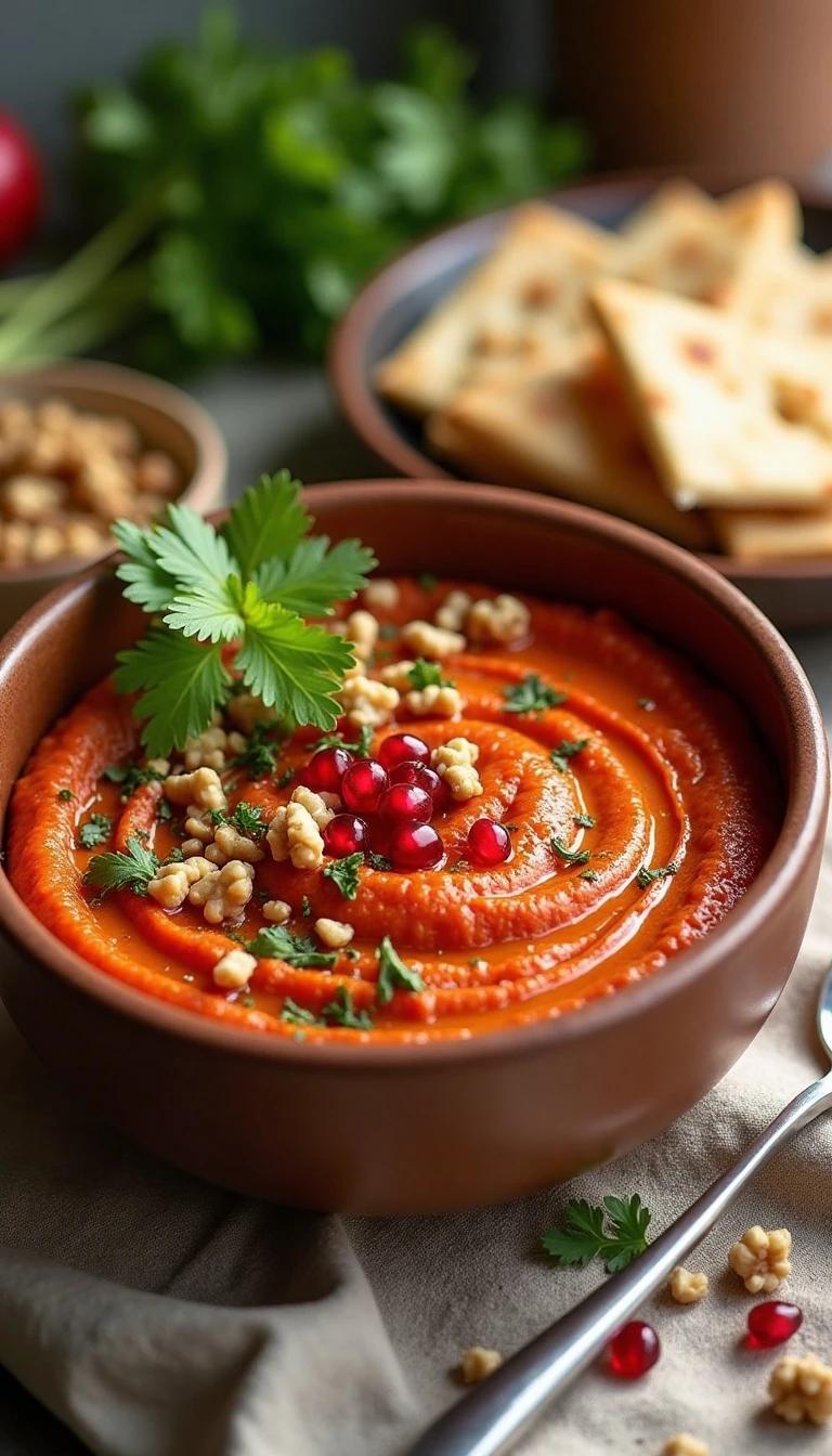 Easy Roasted Red Pepper Muhammara Dip Recipe