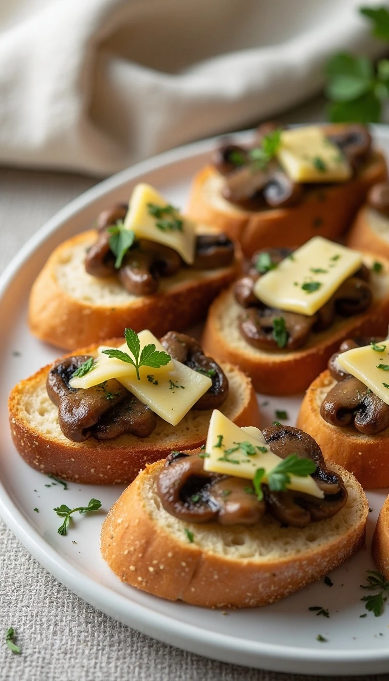 Best Mushroom Gruyere Bruschetta Recipe