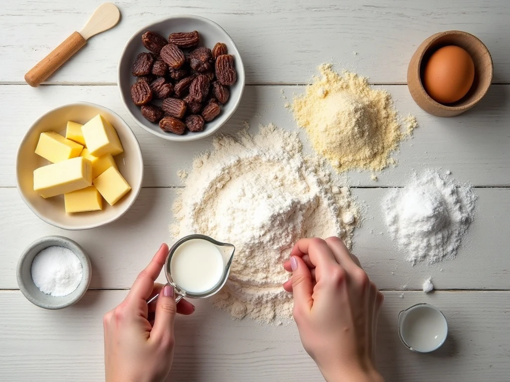 Ingredients for Newfoundland raisin buns