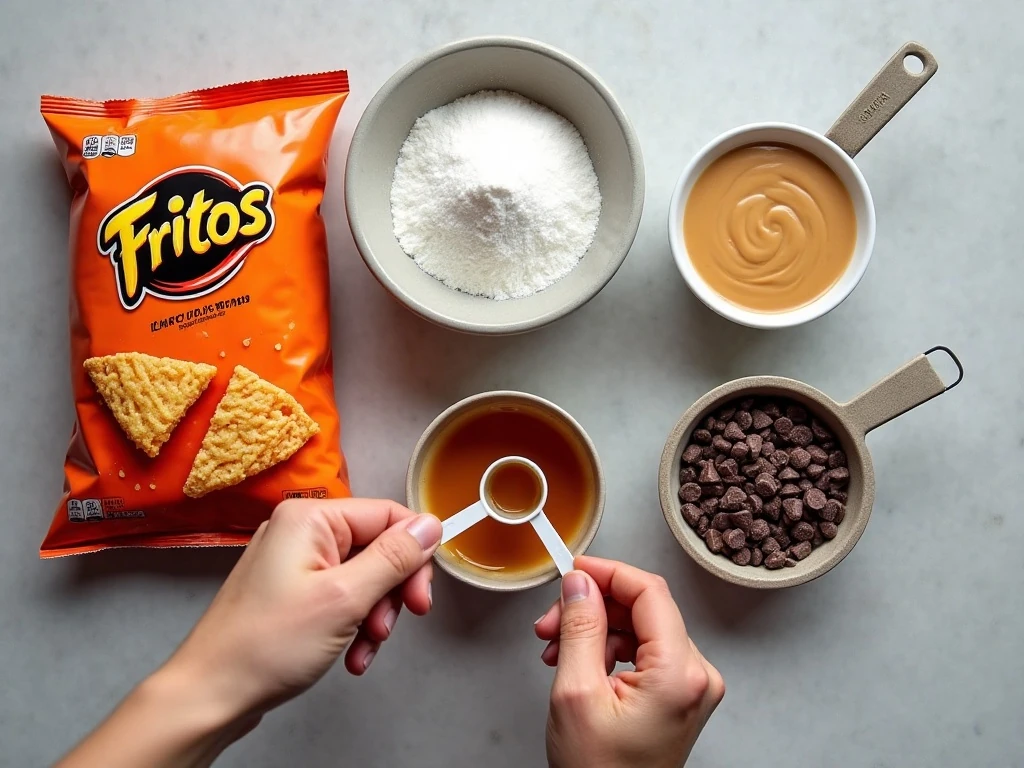 Five ingredients for homemade Frito bars