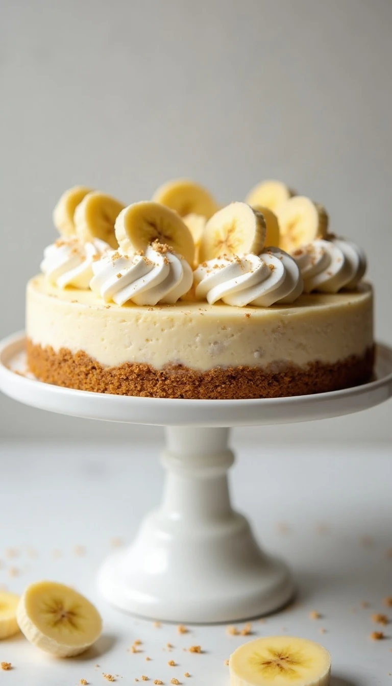 Easy No-Bake Banana Cream Cheesecake Recipe