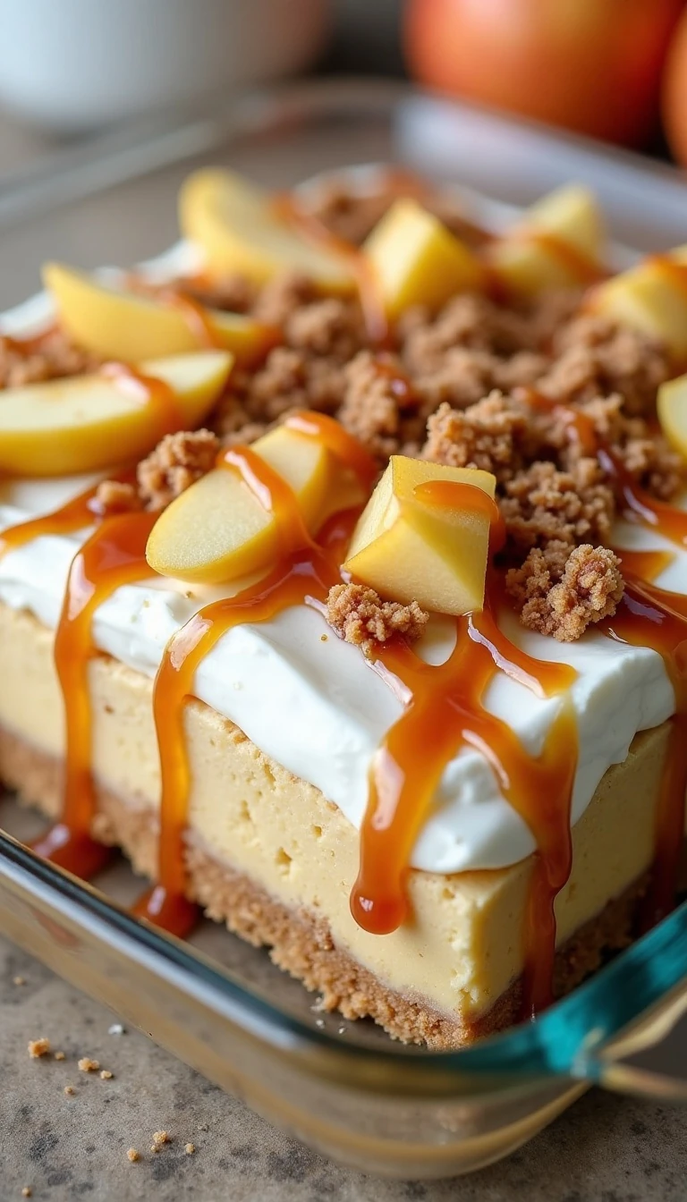 No-Bake Caramel Apple Lush Recipe