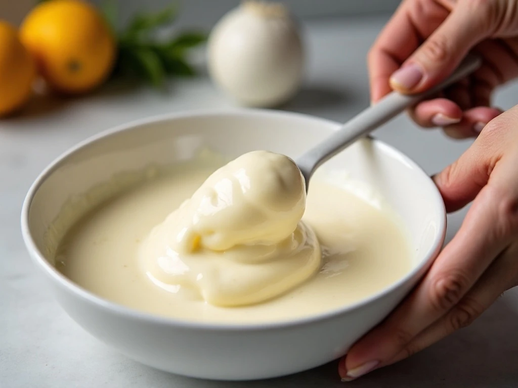 Smooth creamy cheesecake filling ready for the pie crust