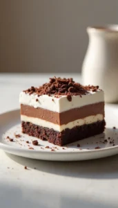 Easy No-Bake Four-Layer Chocolate Dessert Recipe
