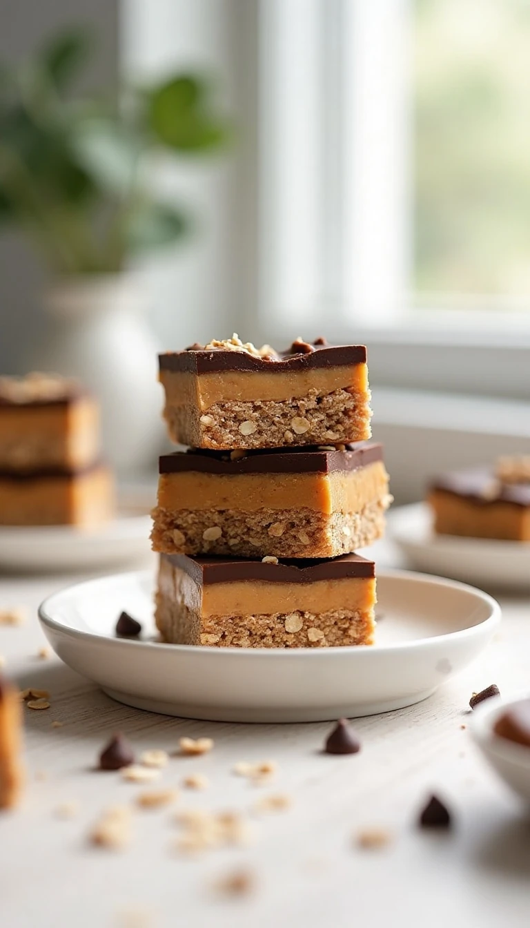 No-Bake Oatmeal Peanut Butter Bars Recipe