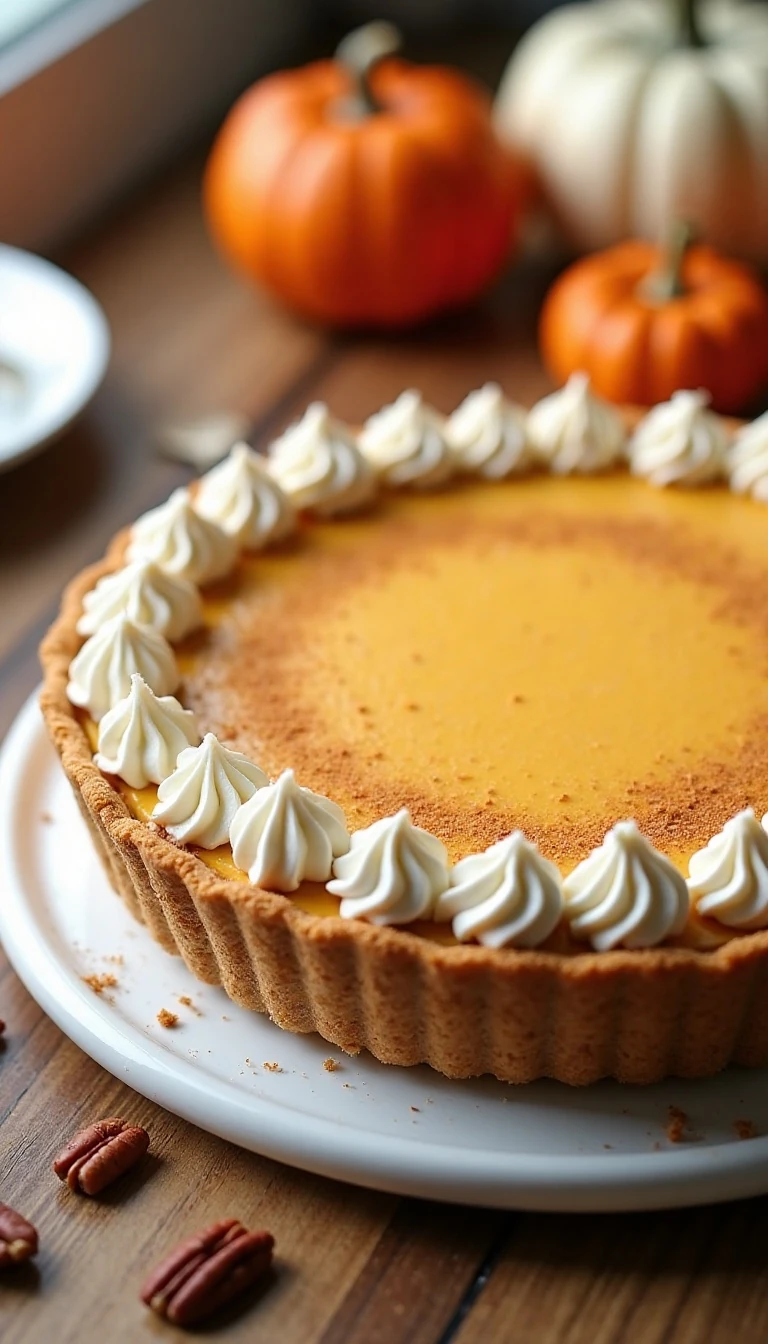 No-Bake Pumpkin Cream Pie for Easy Fall Desserts
