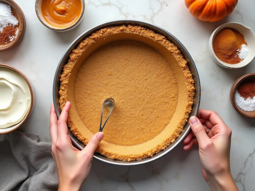 Ingredients for no-bake pumpkin cream pie