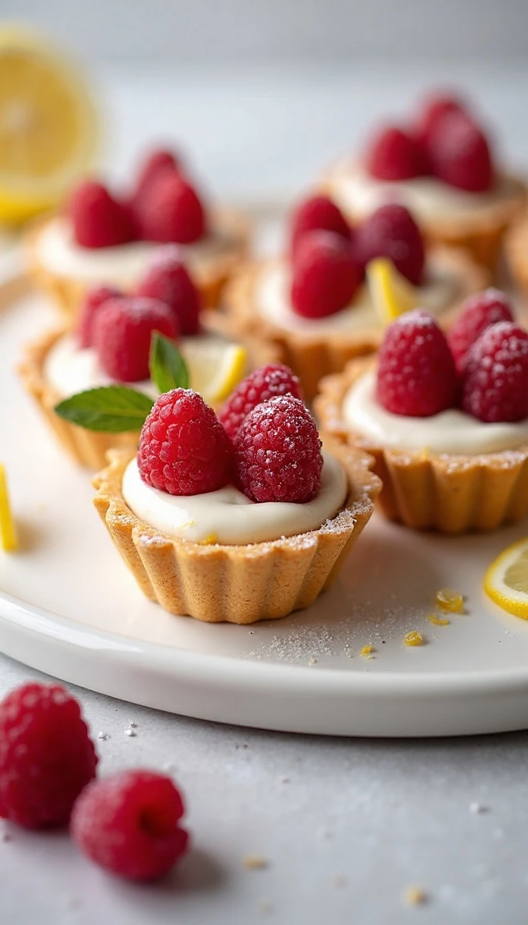 Easy No-Bake Raspberry Lemon Tartlets Recipe
