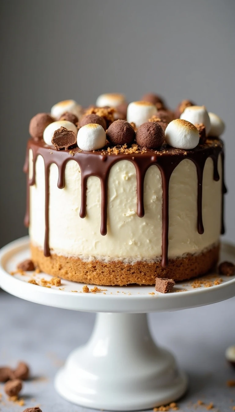 Easy No-Bake S'mores Cheesecake Recipe