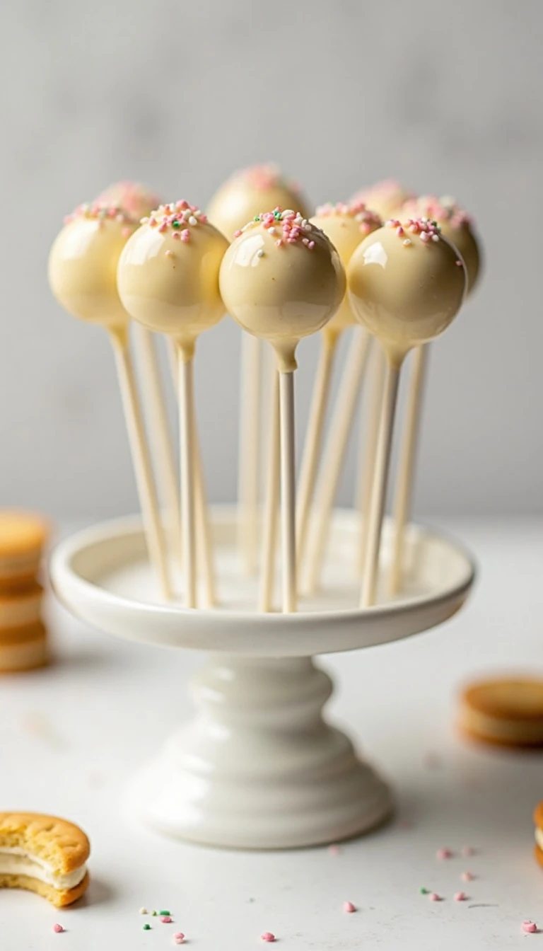 Easy No-Bake Vanilla Cake Pops Recipe