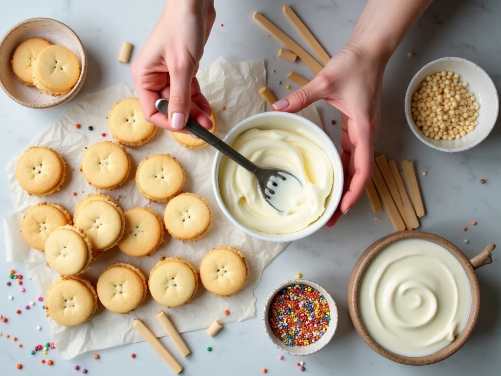 Ingredients for easy no-bake vanilla cake pops