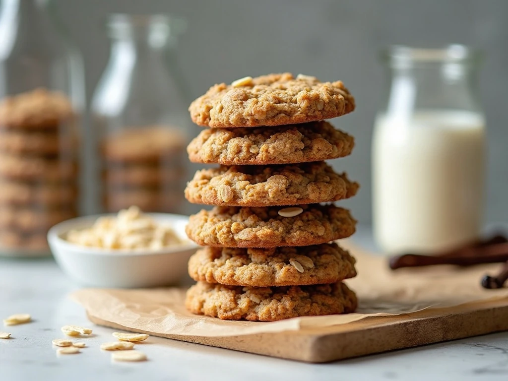 Stored no-bake vanilla cookies in an airtight container