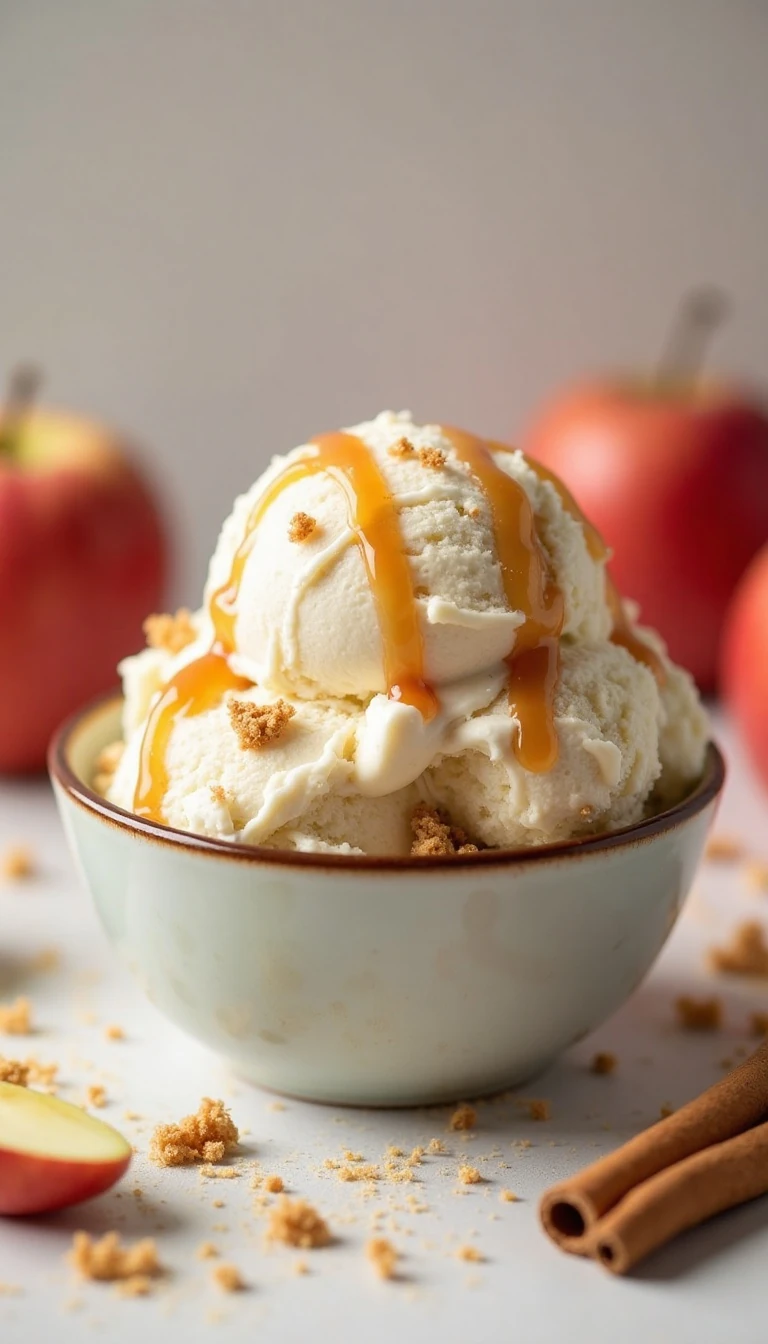No-Churn Apple Pie Ice Cream Made Easy