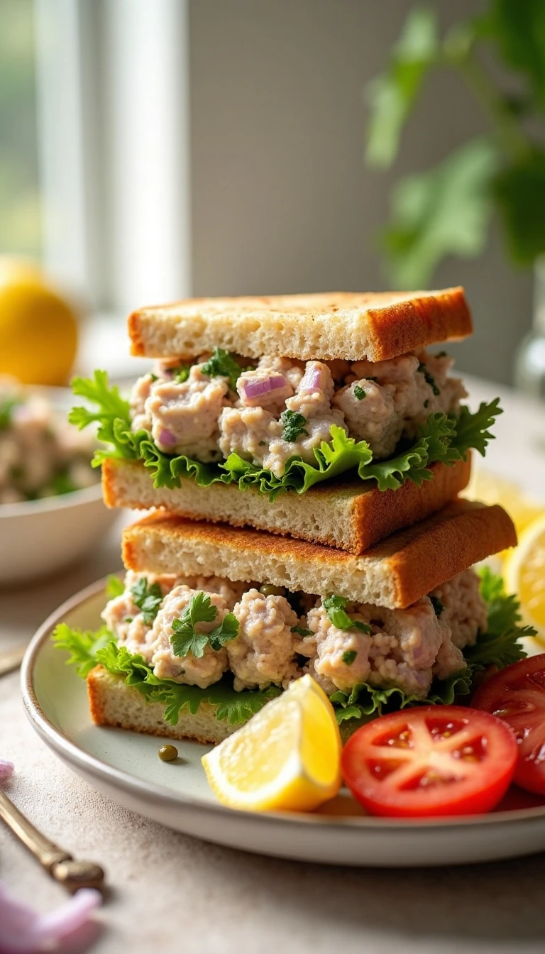 No-Mayo Tuna Salad Sandwich That’s Fresh & Flavorful