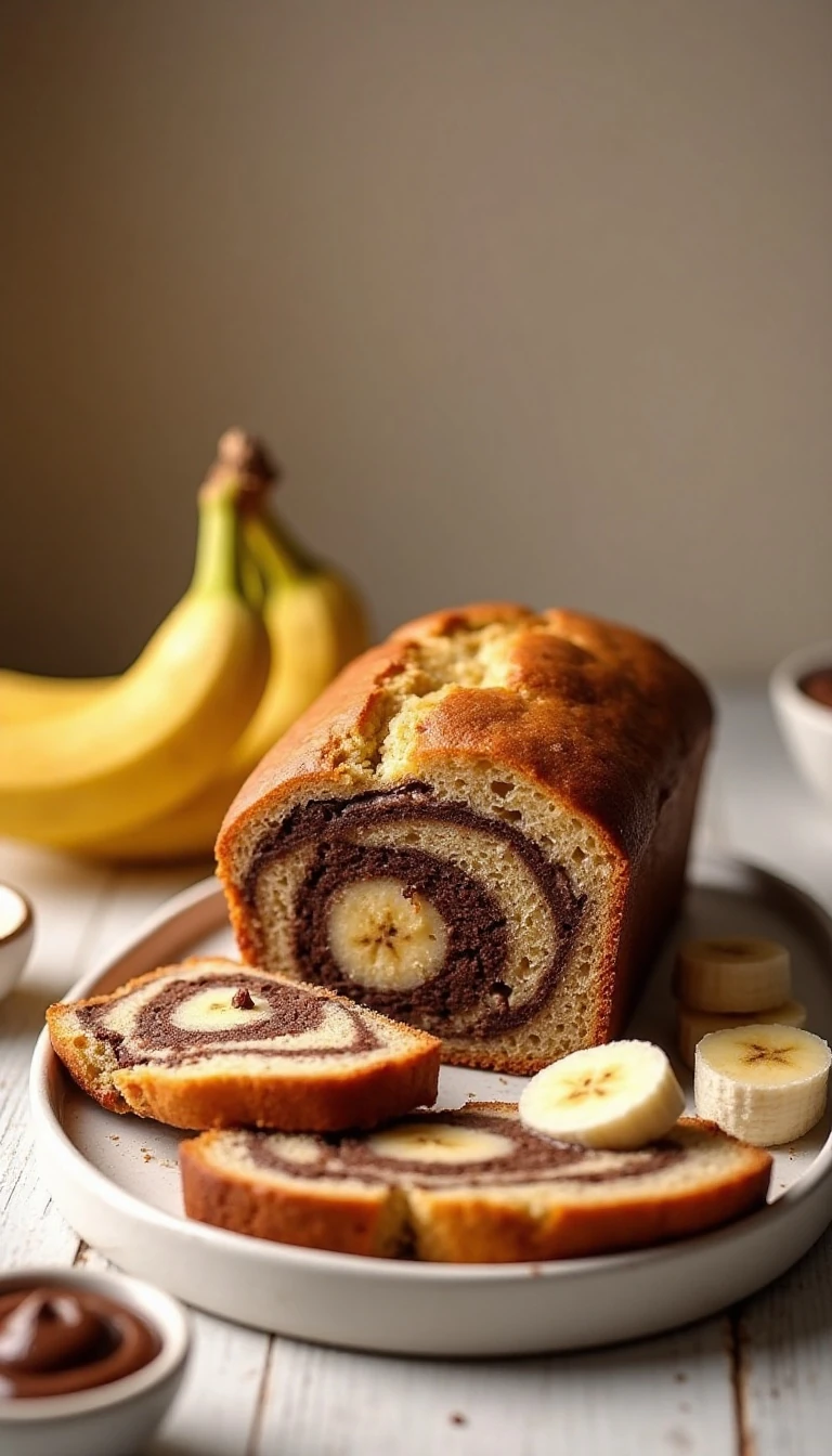 Nutella and Banana Swirl Bread Recipe Everyone Loves