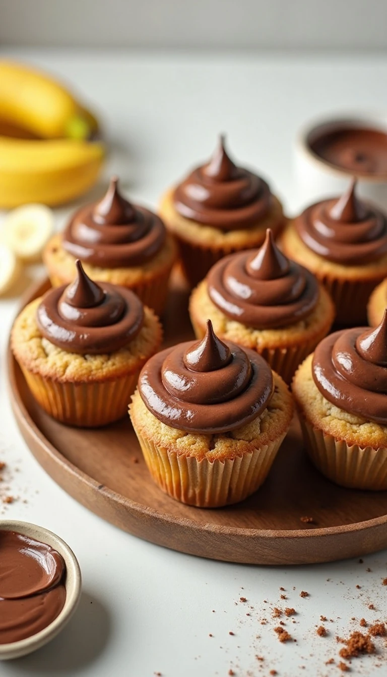 Easy Nutella Banana Muffins Recipe: Moist, Chocolatey Breakfast Treats