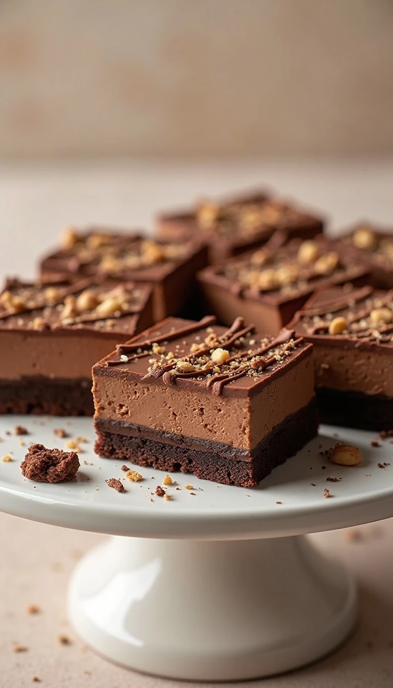 Easy Nutella Cheesecake Bars Recipe