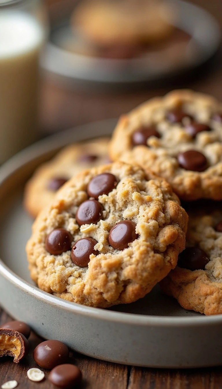 Chewy Oatmeal Milky Way Cookies Recipe