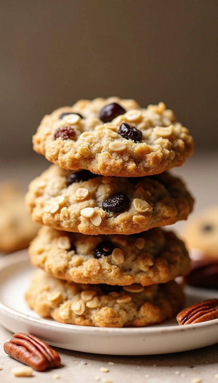 The Best Soft Oatmeal Raisin Cookies with Pecans