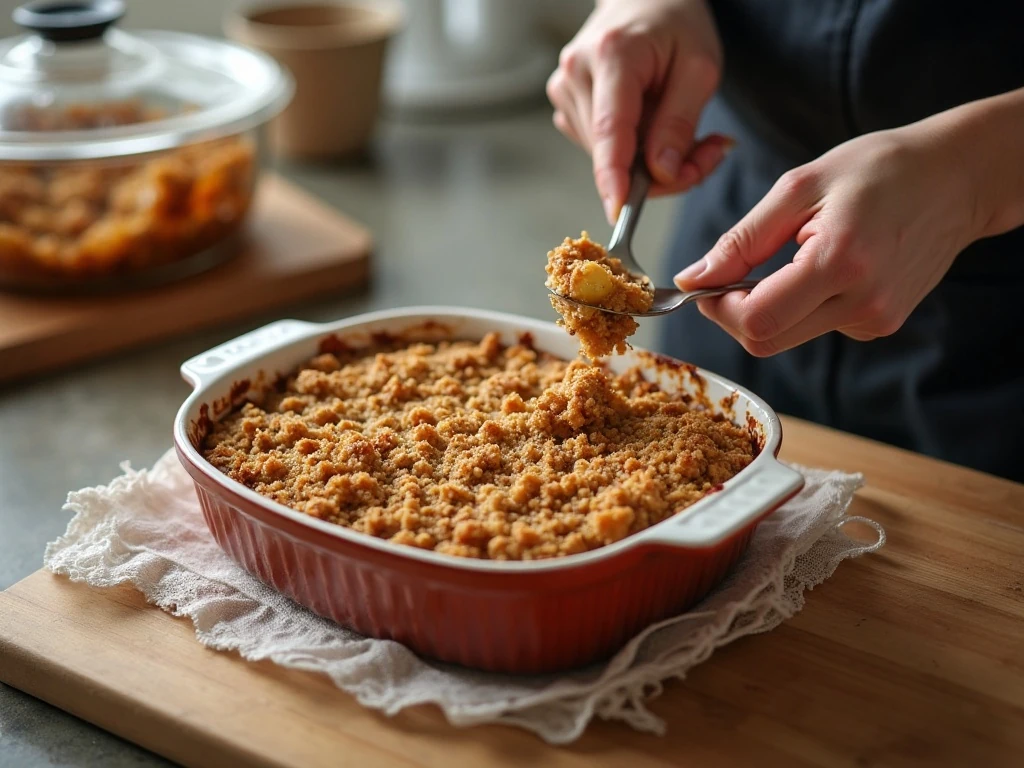 Storing leftover homemade apple crisp