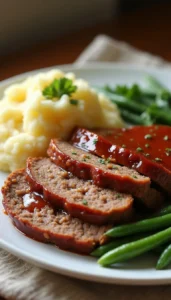 Old-Fashioned Meatloaf with Sweet Onion Glaze Recipe