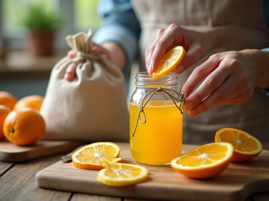 Preparing citrus peel and natural pectin for marmalade