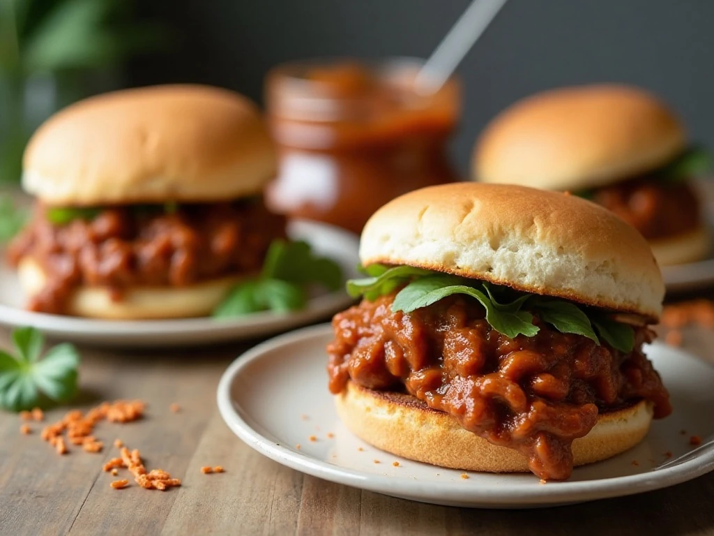 Make-ahead sloppy joe filling with toasted buns