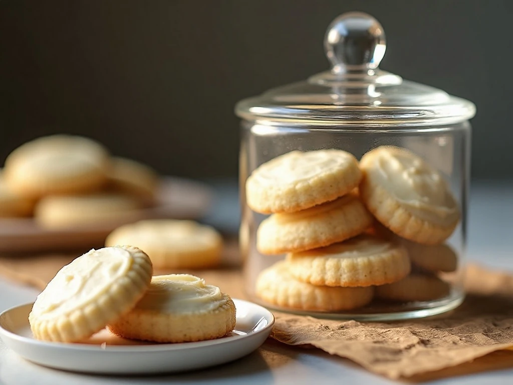 Stored old-fashioned soft cookies in an airtight container