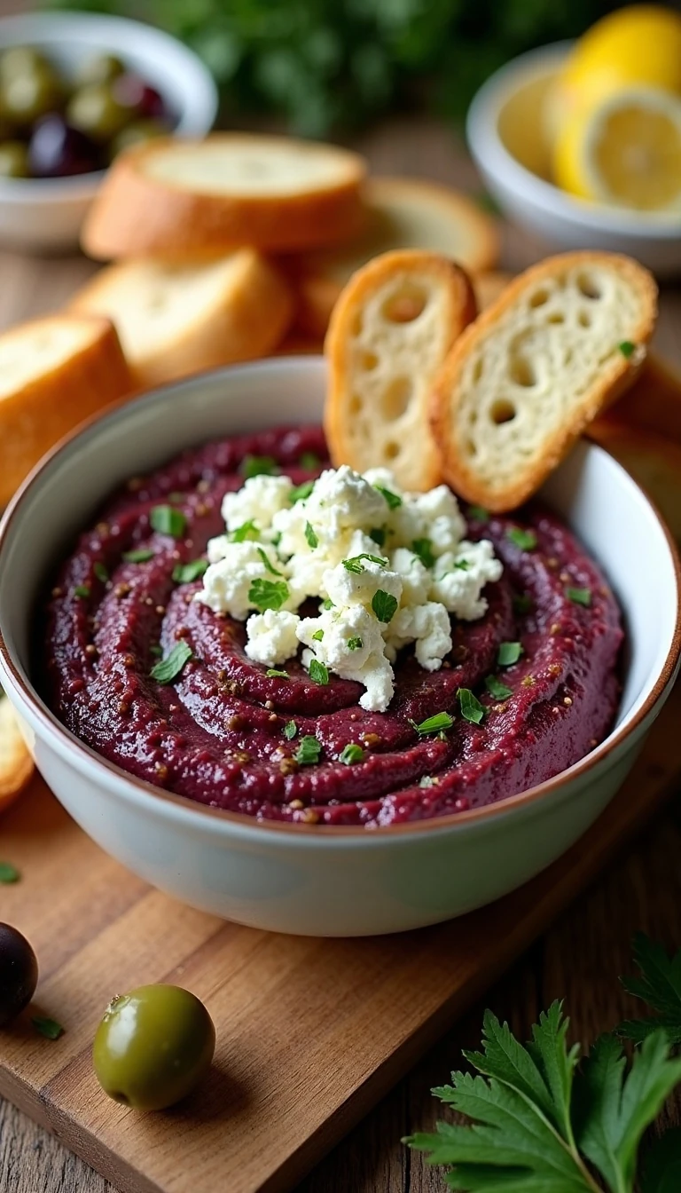 Easy Olive Tapenade with Feta Recipe