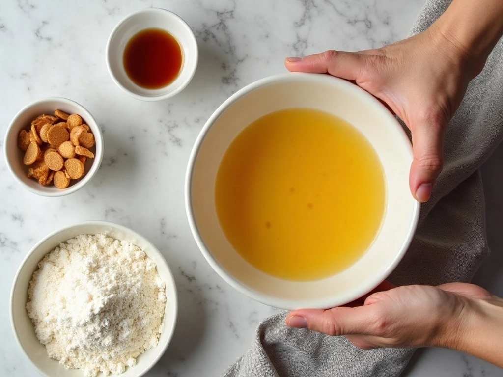Ingredients for one-bowl butterscotch blondies