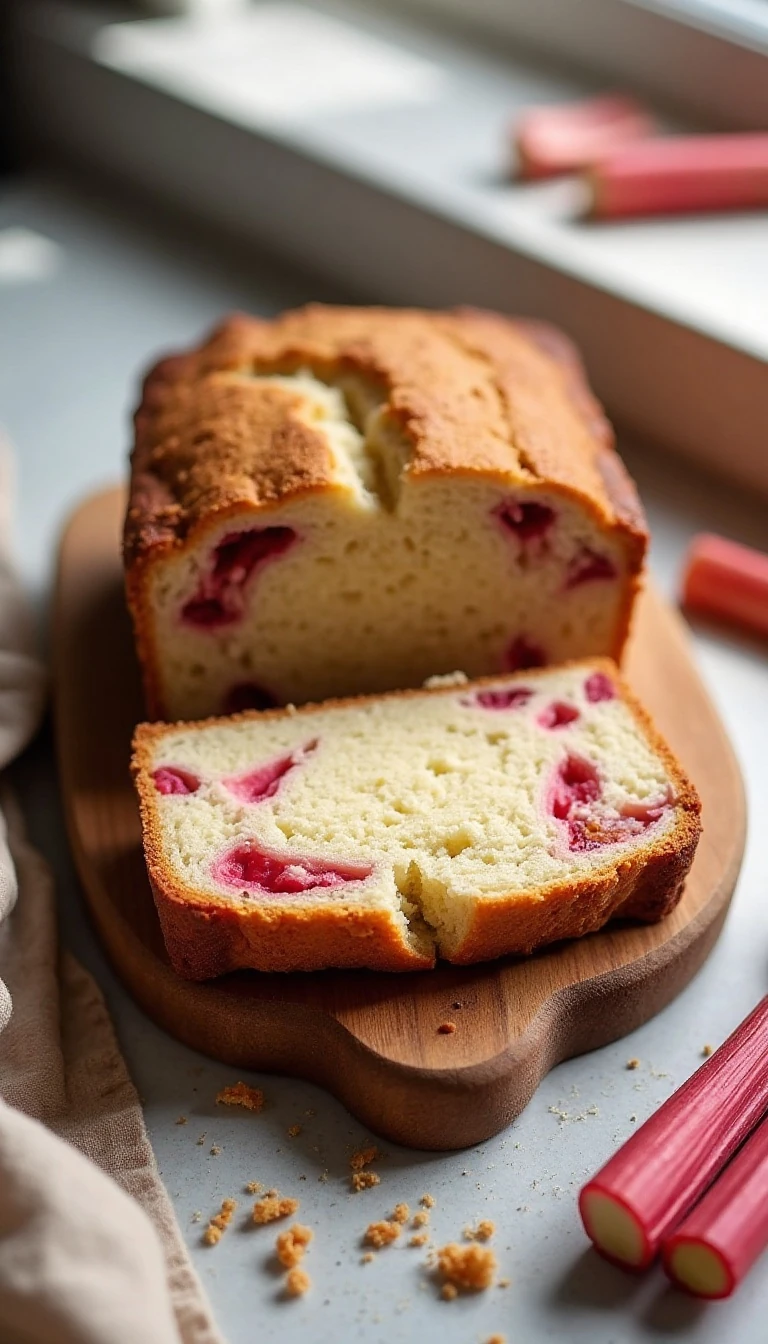 One-Bowl Rustic Rhubarb Bread Recipe