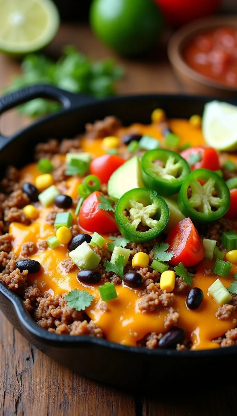 One-Pot Cheesy Taco Skillet Recipe for an Easy Family Dinner
