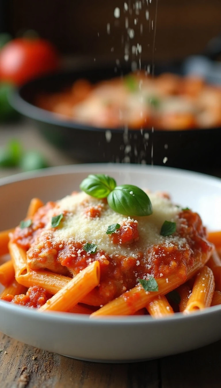 One-Pot Chicken Parmesan Pasta Recipe Made Easy