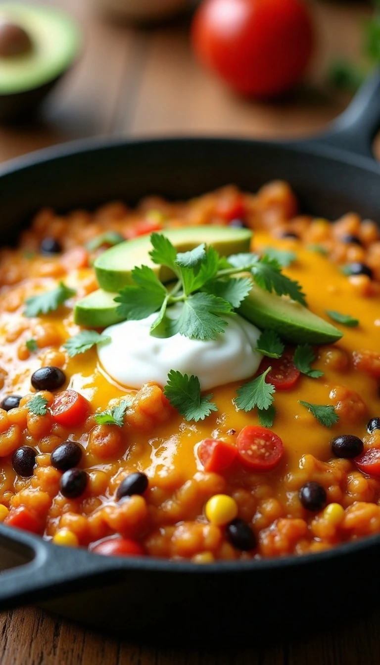 One-Pot Enchilada Rice Casserole Made Easy for a Cozy Dinner