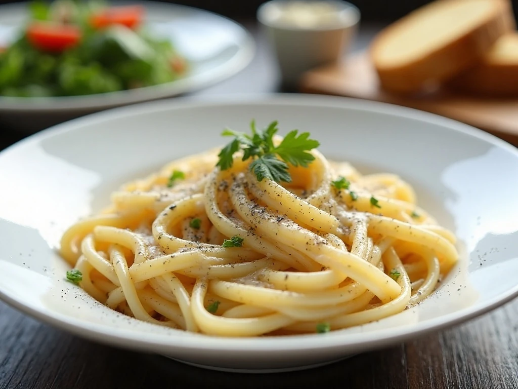 Creamy one-pot fettuccine Alfredo served with Parmesan and parsley