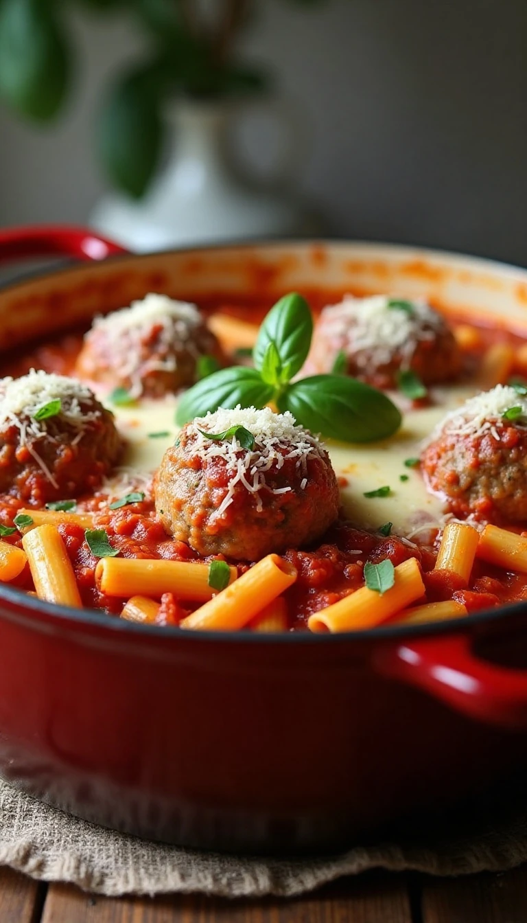 Easy One-Pot Meatball Casserole Recipe for Busy Nights