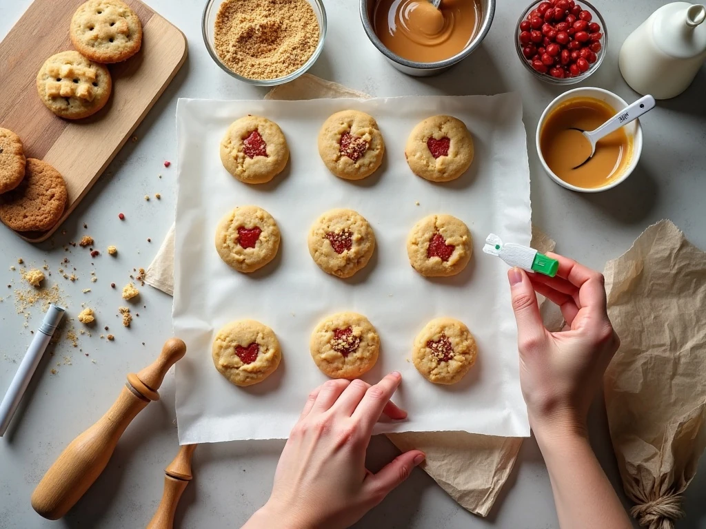 Cookie dough and freezer supplies for preparing holiday cookies ahead
