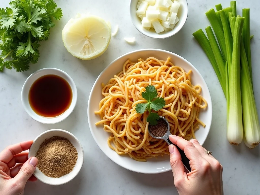 Ingredients for copycat Panda Express chow mein