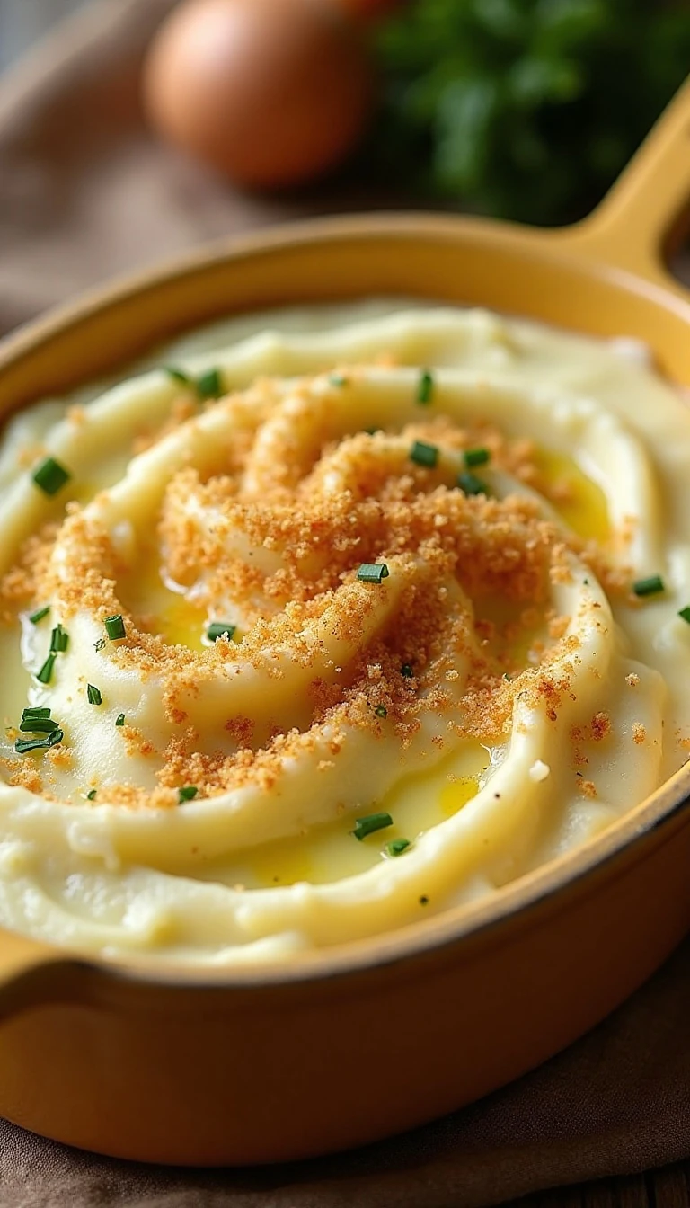 Panko Garlic Mashed Potatoes: Crispy, Creamy Perfection