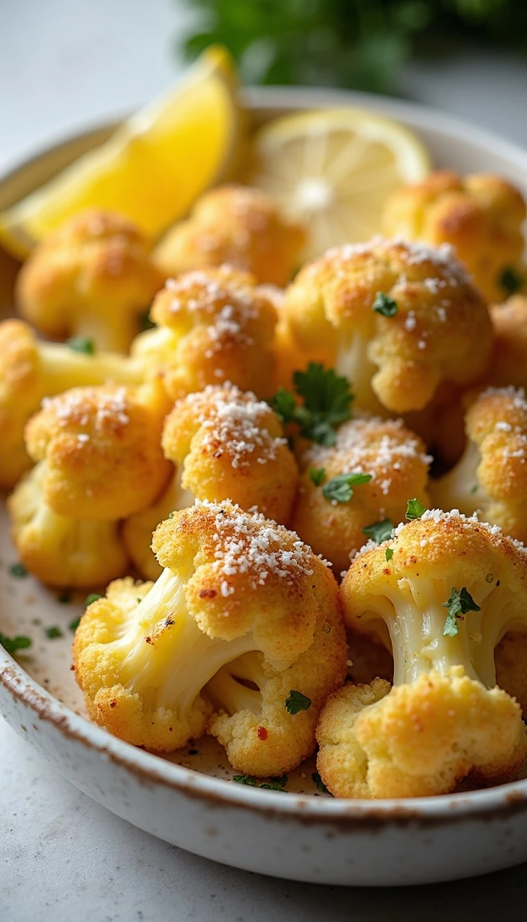 Easy Parmesan Baked Cauliflower Recipe